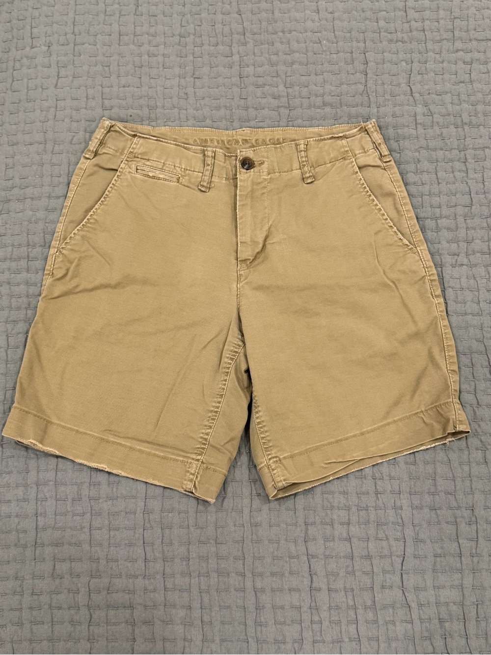 American Eagle Men’s Flex Lived-In Tan Chino Shorts